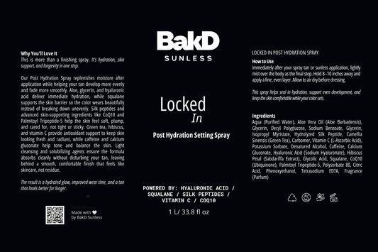 Locked In - Post Hydration Setting Spray - 1000 ml SHIPS 9/10