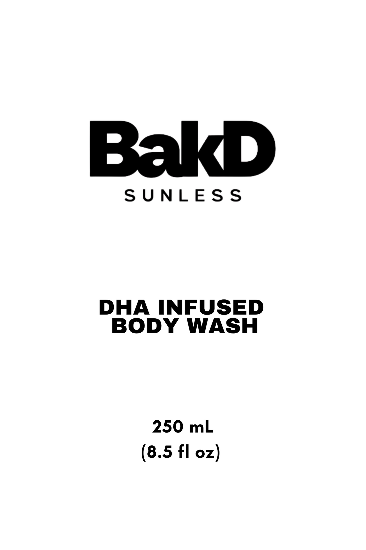 BakD Sunless DHA - Infused Body Wash 8.5 fl oz