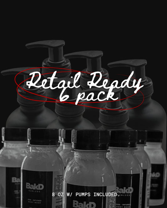 The BakD Method Retail Ready Bundle I 6 Pack Pump Bottles 8 fl oz.