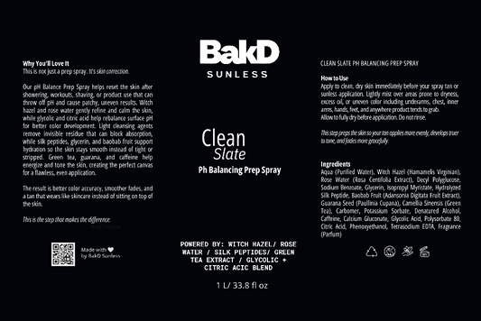 clean slate ph balancing preparatory spray