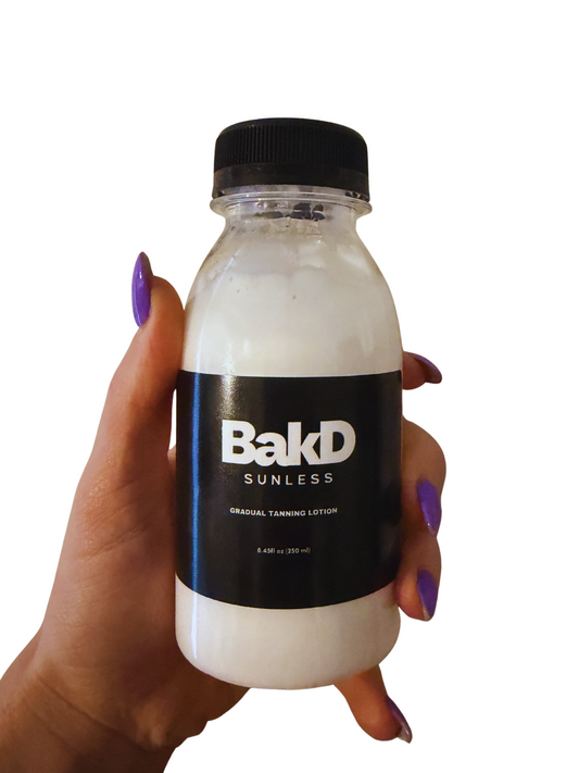 daily tanning lotion, gradual self tanner, gradual tan moisturizer, sunless gradual tan lotion, normal body lotion, bakd sunless gradual tan everyday body moisturizer